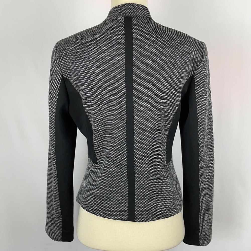 Halogen Gorgeous Tweed Blazer w/Black Trim & Zipper Pockets - Size Small - Picture 6 of 13